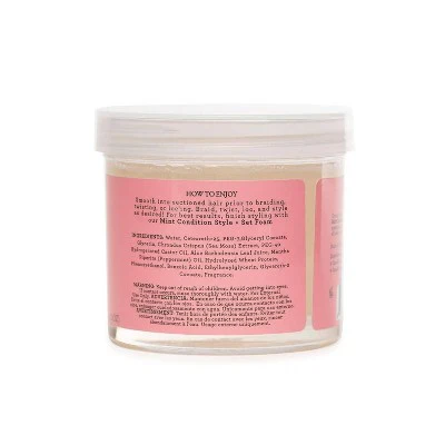 Camille Rose Mint Condition Nourishing Braiding Hair Gel 12oz - Imperfect Container - Image 2