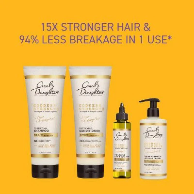 Carol's Daughter Goddess Strength Fortifying Conditioner with Castor Oil for Breakage Prone Hair 11 fl oz - New - Image 5