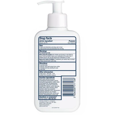 CeraVe Acne Face Cleanser with 2% Salicylic Acid and Purifying Clay for Oily Skin 8 fl oz - Imperfect Container - Image 7
