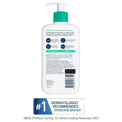 CeraVe Foaming Face Wash with Hyaluronic Acid and Niacinamide 12 fl oz - New - Image 8