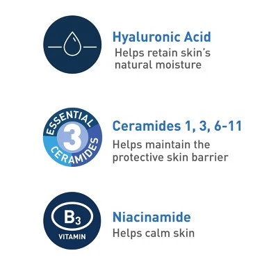 CeraVe Foaming Face Wash with Hyaluronic Acid and Niacinamide for Oily Skin 16 fl oz - Small Amount Missing - Image 4