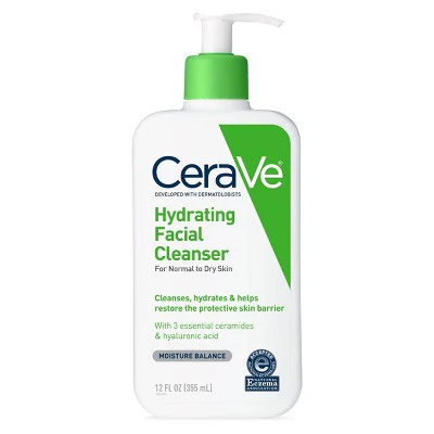 CeraVe Hydrating Face Wash-Hyaluronic Acid and Glycerin 12 fl oz - New - Image 2