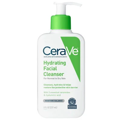 CeraVe Hydrating Face Wash with Hyaluronic Acid and Glycerin 8 fl oz - New - Image 2