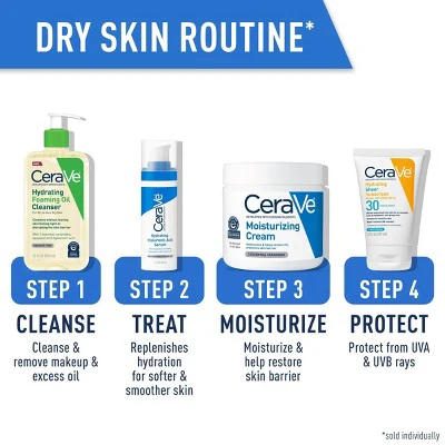 CeraVe Hydrating Foaming Cleansing Oil Face Wash 16 fl oz - New - Image 9