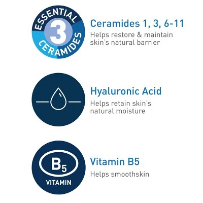 CeraVe Hydrating Hyaluronic Acid Face Serum 1 fl oz - Imperfect Box - Image 3