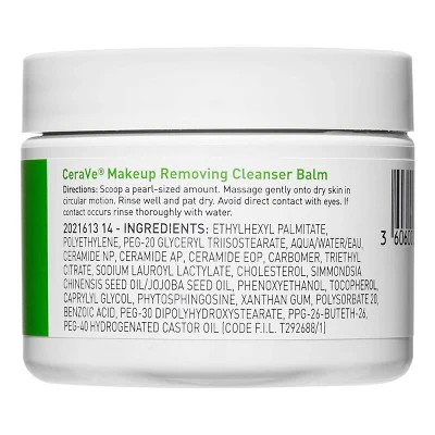 CeraVe Hydrating Makeup Cleansing Balm, Travel Size 1.3 oz - Imperfect Container - Image 13
