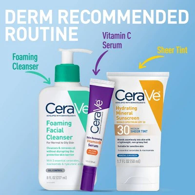 CeraVe Hydrating Mineral Tinted Face Lotion SPF 30 Medium 1.7 fl oz - Missing Box - Image 9