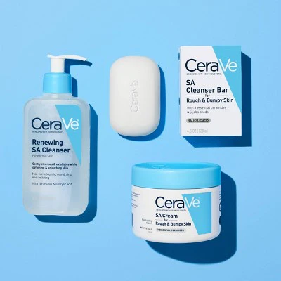 CeraVe SA Face Wash Salicylic Acid Cleanser 8 fl oz - Imperfect Container - Image 10