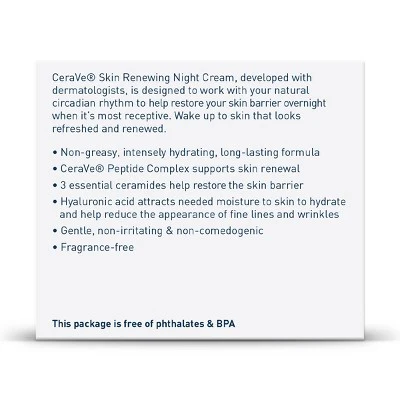CeraVe Skin Renewing Night Cream Face Moisturizer 1.7 fl oz - Missing Box - Image 10