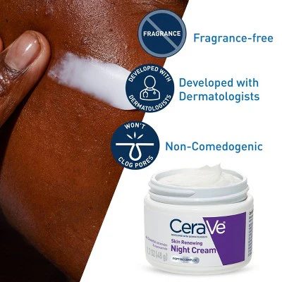 CeraVe Skin Renewing Night Cream Face Moisturizer 1.7 fl oz - Missing Box - Image 11