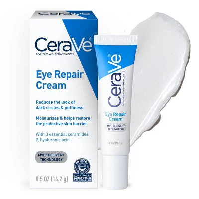 CeraVe Under Eye Cream Repair for Dark Circles and Puffiness .5oz - Imperfect Box - Image 2