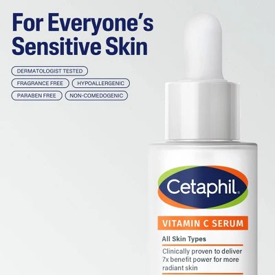 Cetaphil Brightening Vitamin C Face Serum 1fl oz - Missing Box - Image 3