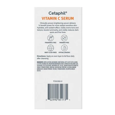 Cetaphil Brightening Vitamin C Face Serum 1fl oz - Missing Box - Image 4
