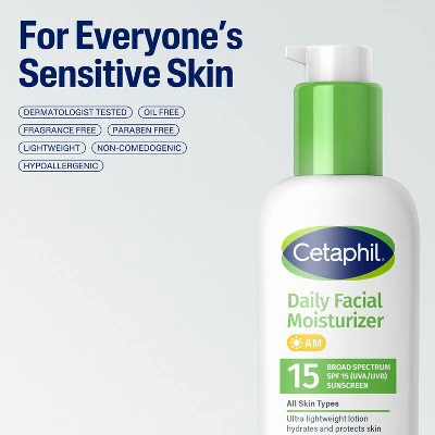 Cetaphil Daily Face Moisturizer Sunscreen Lotion SPF 15 Fragrance Free 4 fl oz - Missing Box - Image 7