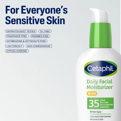 Cetaphil Daily Face Moisturizer with SPF 35 Sunscreen 3 fl oz - Missing Box - Image 7