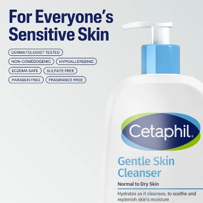 Cetaphil Gentle Skin Facial Cleanser 20 fl oz - New - Image 6