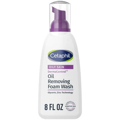 Cetaphil Pro Oil Removing Foam Face Wash Unscented 8oz - New