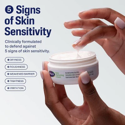 Cetaphil Rich Hydrating Face Cream Moisturizer with Hyaluronic Acid 1.7oz - Imperfect Box - Image 4