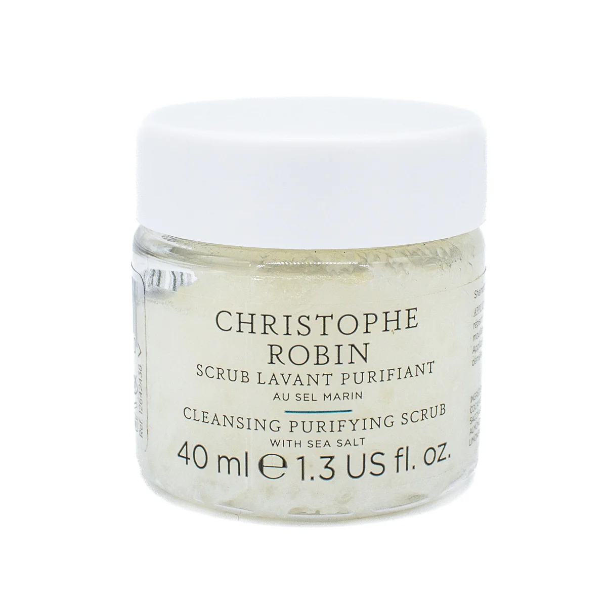 Christophe Robin Cleansing Purifying Scrub with Sea Salt 1.3oz - New - Image 2