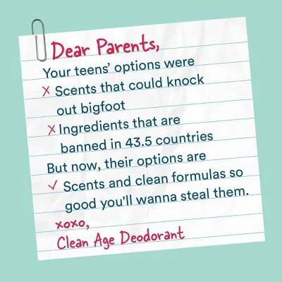 Clean Age Cedar & Sea Salt AHA Deodorant + Body Spray for Teens 4 fl oz - New - Image 7