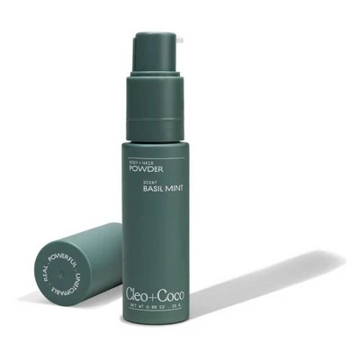 cleo+coco. Body and Hair Antiperspirants and Deodorant Powder Basil Mint 0.88oz - New - Image 2