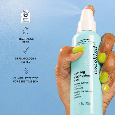 cocokind Calming Magnesium Face Moisturising Mist 4 fl oz - Imperfect Container - Image 3