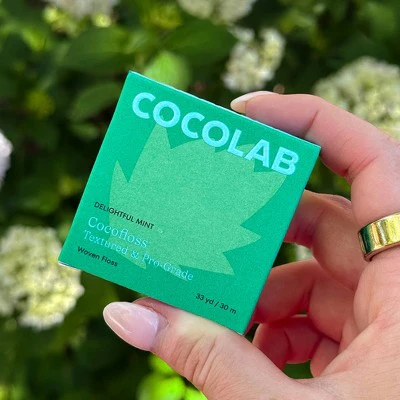 Cocolab Cocofloss Refillable Woven Expanding Dental Floss - Delightful Mint - 33yd - Image 10