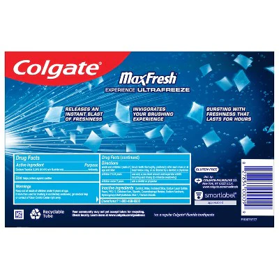 Colgate Max Fresh Toothpaste Cool Mint 6.3oz/3pk - Imperfect Box - Image 2