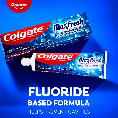 Colgate Max Fresh Toothpaste Cool Mint 6.3oz/3pk - Imperfect Box - Image 7