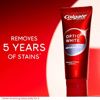 Colgate Optic White Whitening Toothpaste Sparkling White 3.2oz/3pk - Imperfect Box - Image 3
