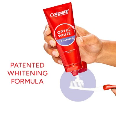 Colgate Optic White Whitening Toothpaste Sparkling White 3.2oz/3pk - Imperfect Box - Image 5