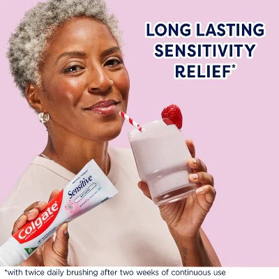Colgate Sensitive Toothpaste Maximum Strength with Whitening Fresh Mint Gel 6oz/3pk - Imperfect Box - Image 5