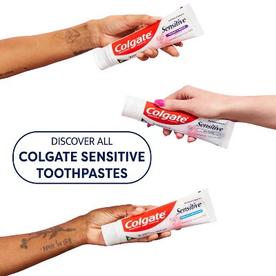 Colgate Sensitive Toothpaste Maximum Strength with Whitening Fresh Mint Gel 6oz/3pk - Imperfect Box - Image 8