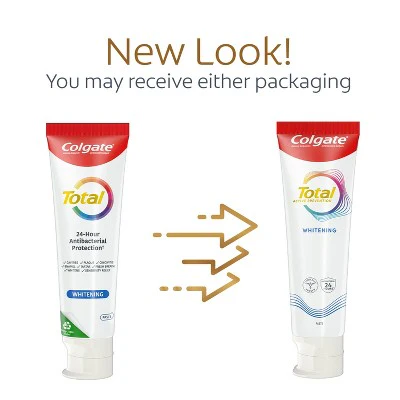 Colgate Total Active Prevention Whitening Toothpaste Mint 5.1oz/2pk - Imperfect Box - Image 3