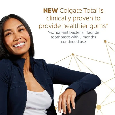 Colgate Total Active Prevention Whitening Toothpaste Mint 5.1oz/2pk - Imperfect Box - Image 4
