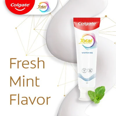Colgate Total Active Prevention Whitening Toothpaste Mint 5.1oz/2pk - Imperfect Box - Image 5