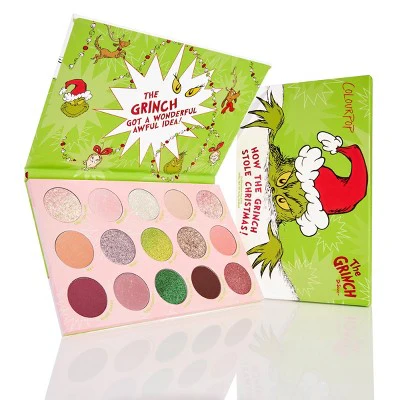 ColourPop x How the Grinch Stole Christmas 15 Pan Eyeshadow Palette 0.63oz - Imperfect Box
