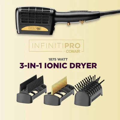 Conair 3 in 1 Styling Hair Dryer Gold 1875 watts - Imperfect Box - Image 9