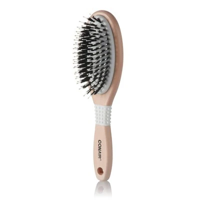 Conair Ceramic Wood Nylon & Boar Bristle Cushion Hair Brush - Imperfect Box - Image 2