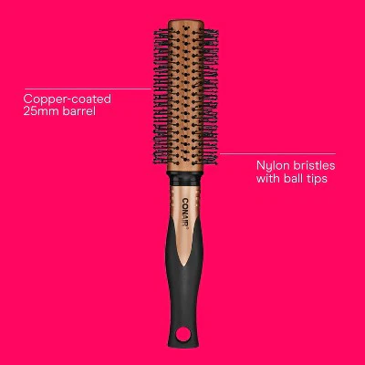 Conair Copper Pro Nylon Bristle Round Hair Brush Small Barrel All Hair - Imperfect Container - Image 3