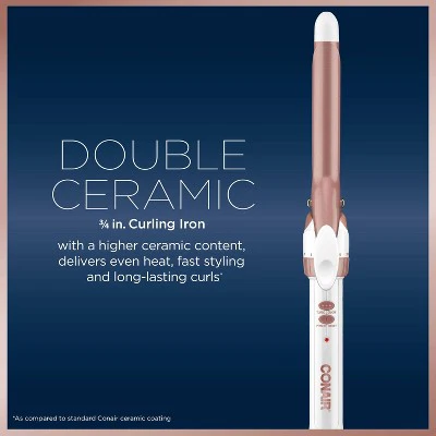 Conair Double Ceramic Curling Iron 3/4" - Imperfect Box - Image 3