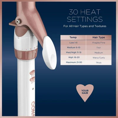 Conair Double Ceramic Rose Gold Curling Iron 1" - Imperfect Box - Image 4