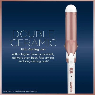 Conair Double Ceramic Rose Gold Curling Iron 1.5 - Imperfect Box - Image 3