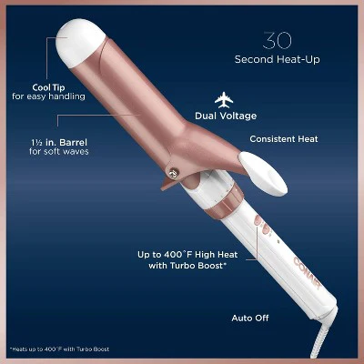 Conair Double Ceramic Rose Gold Curling Iron 1.5 - Imperfect Box - Image 5