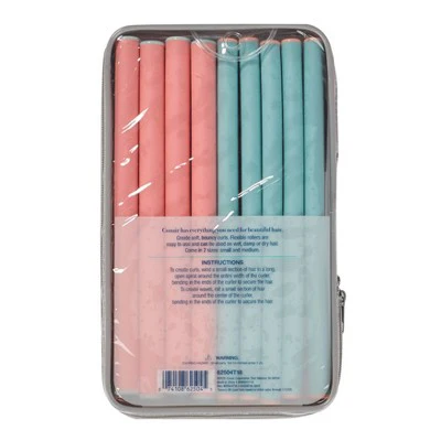 Conair Heatless Spiral Curl Rollers Coral & Teal 18pcs - New - Image 6