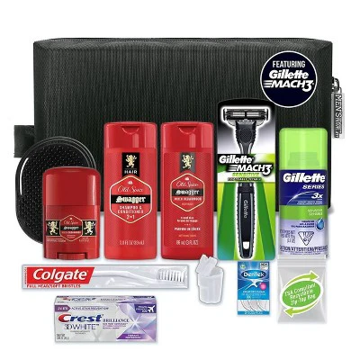 Convenience Kits International Men's Bath and Body Deluxe Travel Kit Old Spice Trial Size 12ct - New