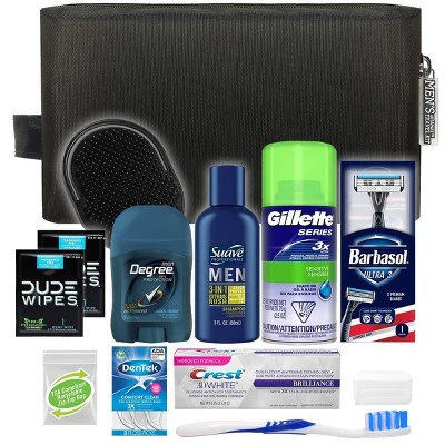 Convenience Kits International Men's Bath and Body Deluxe Travel Kit Trial Size 13pc - New - Image 3