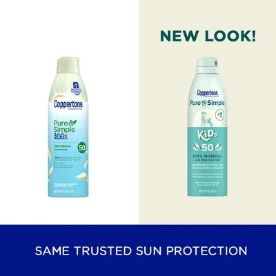 Coppertone Pure & Simple Kid's Spray SPF 50 5oz - Imperfect Container - Image 13