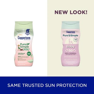 Coppertone Pure & Simple Baby Mineral Sunscreen SPF 50 6 fl oz - New - Image 10
