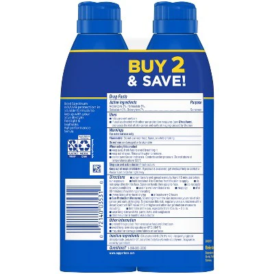 Coppertone Sport Sunscreen Spray SPF 30 Twin Pack 11oz - Imperfect Box - Image 14